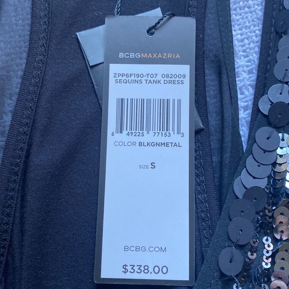 BCBG MAXAZRIA Silk Sequin Mini Dress S - Picture 5 of 9